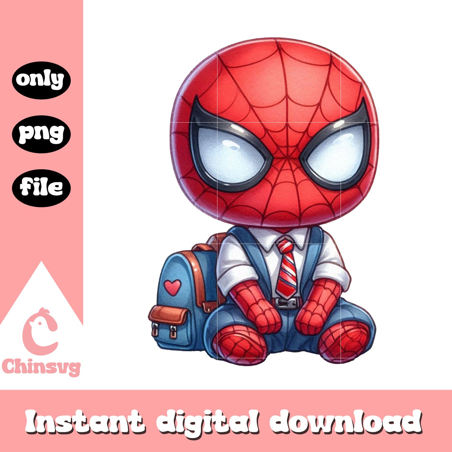 Student spider man black wear uniform png, central high school png