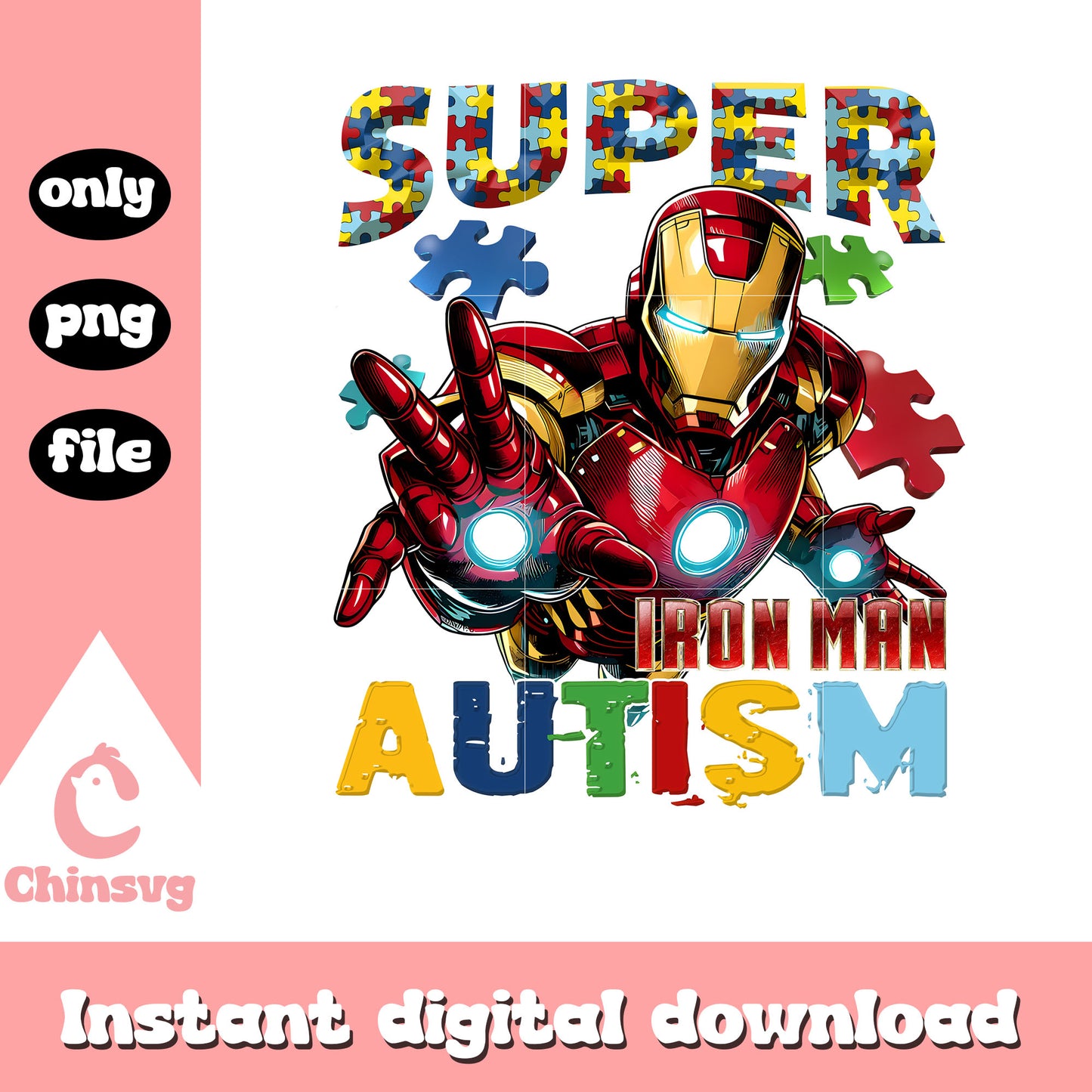Super ironman autism png, autism awareness png, marvel png