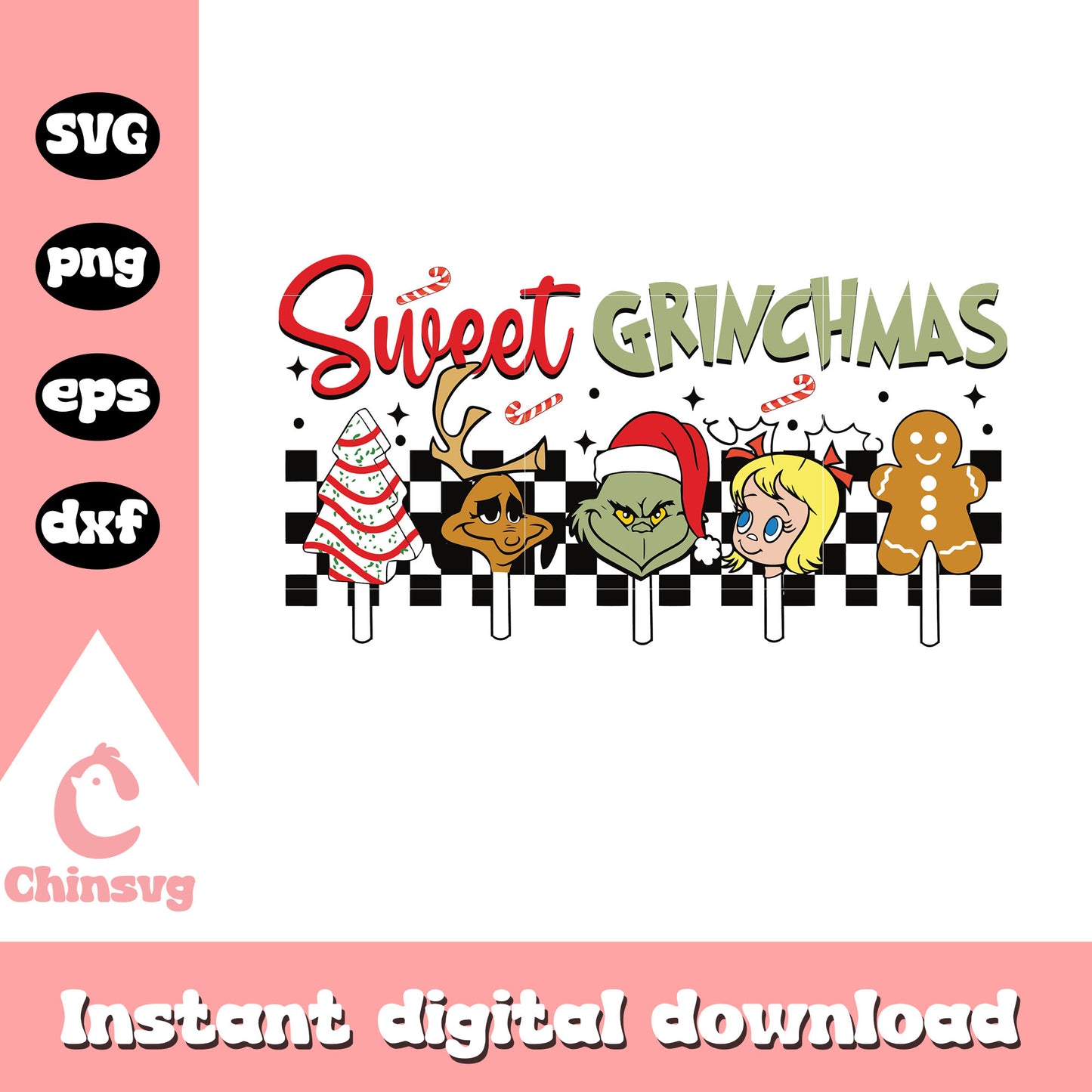 Sweet grinchmas grinch and friends svg, the grinch candy svg