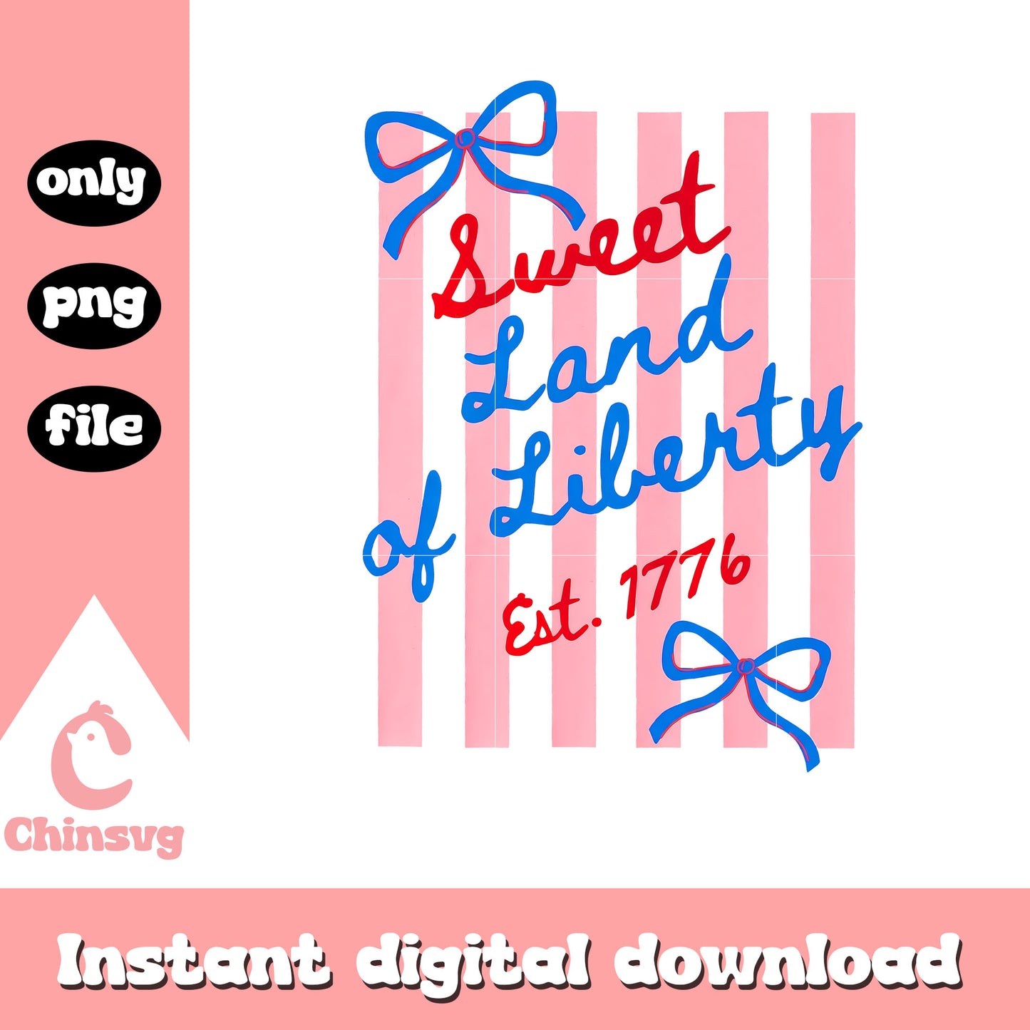 Sweet land of liberty stripes png