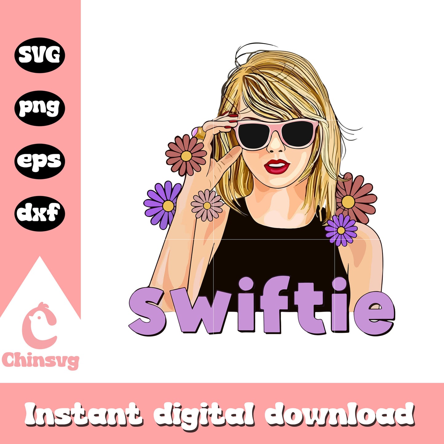 Swiftie vintage flower svg, Swiftie svg, Taylor Swift fan svg