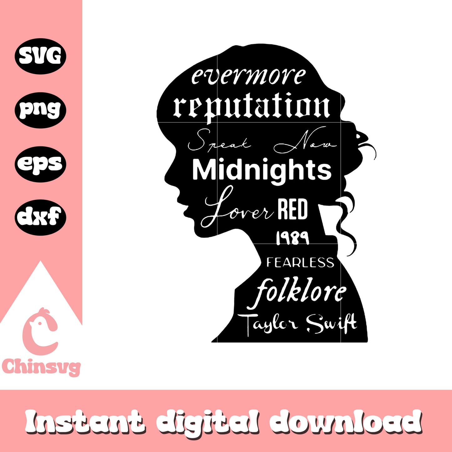 Taylor Swift shadow albums svg, albums svg, Taylor Swift svg