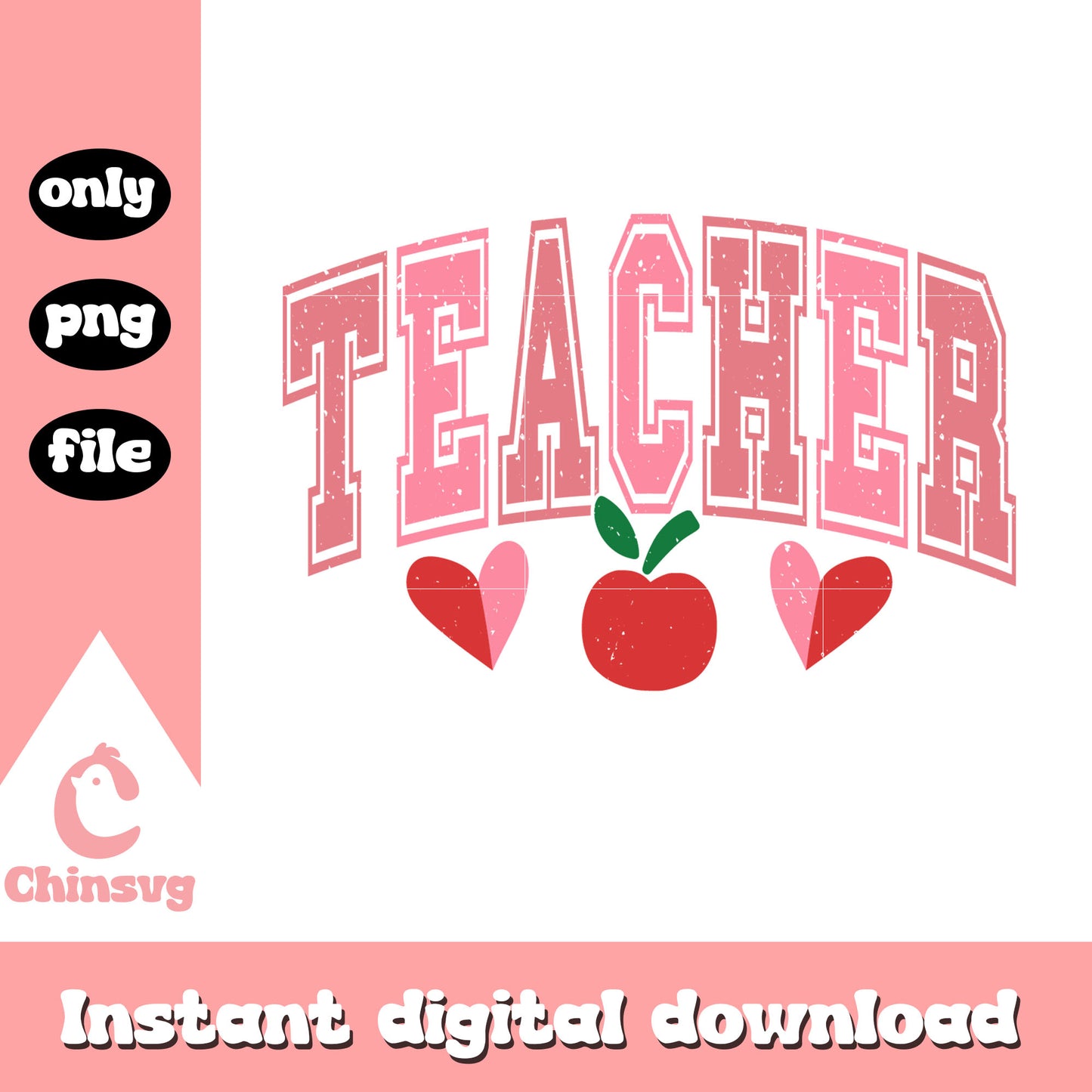 Teacher love hearts valentine png, teacher valentine gifts png