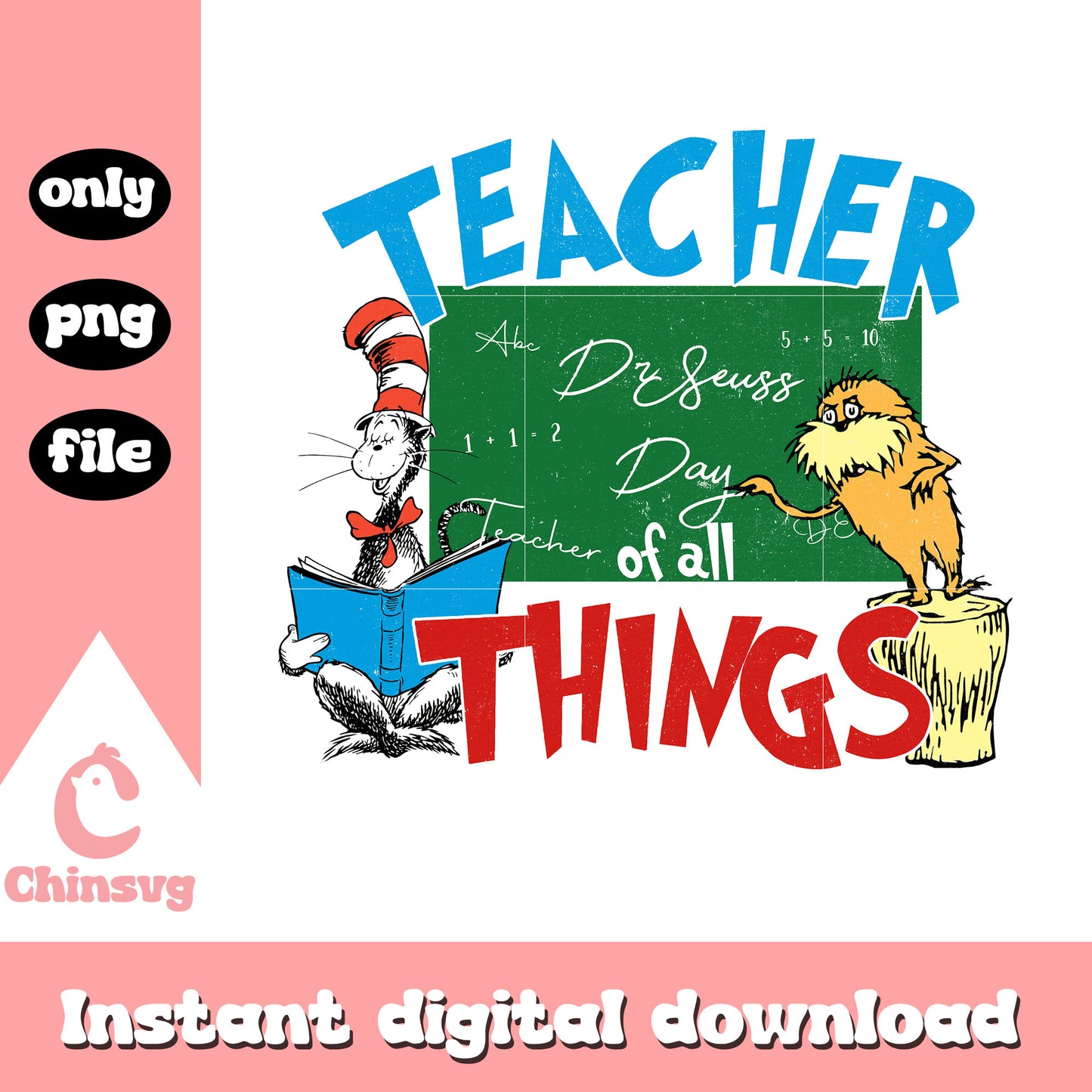 Teacher of all thing font design png, reading book png