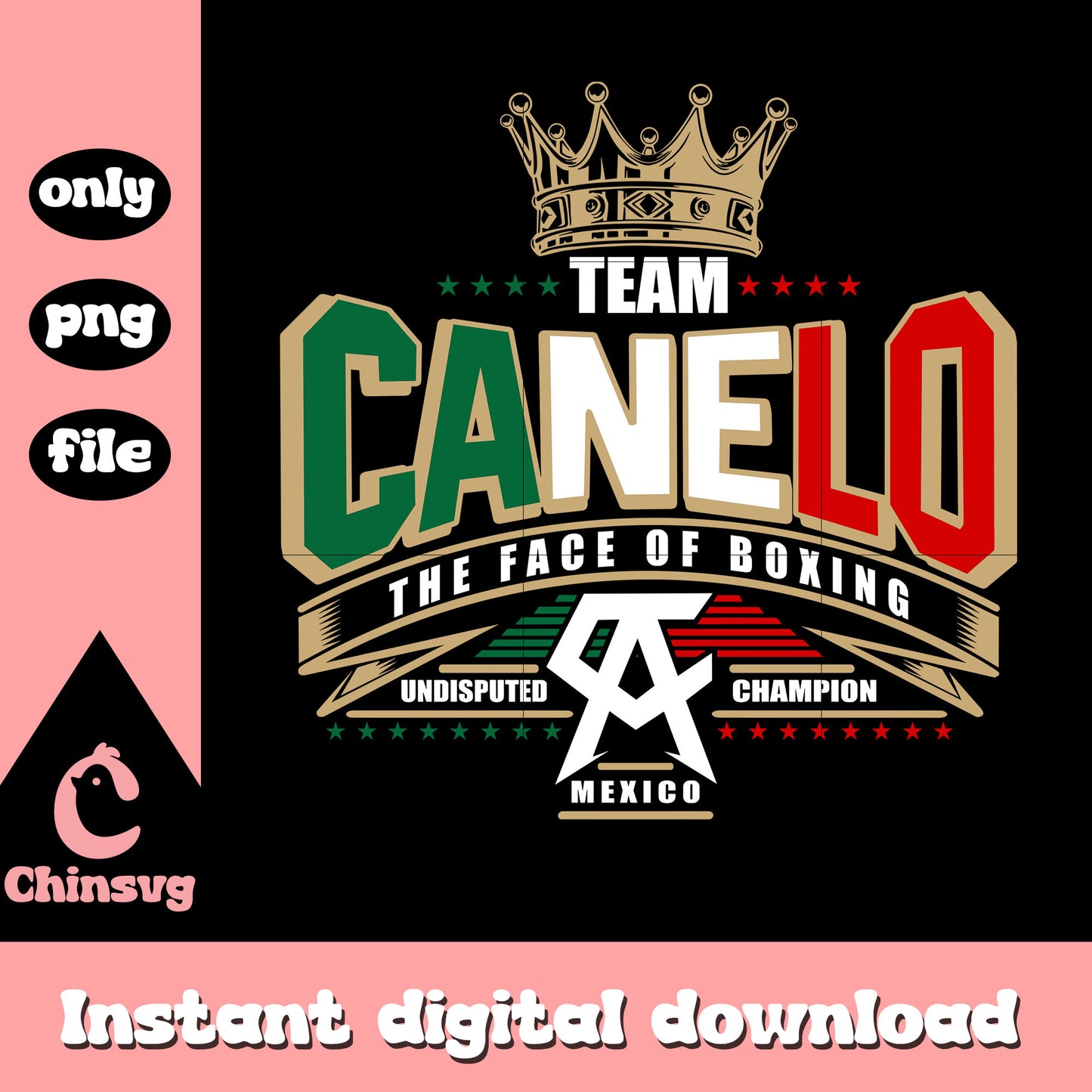 Team canelo the face of boxing png, boxing canelo png, champion png