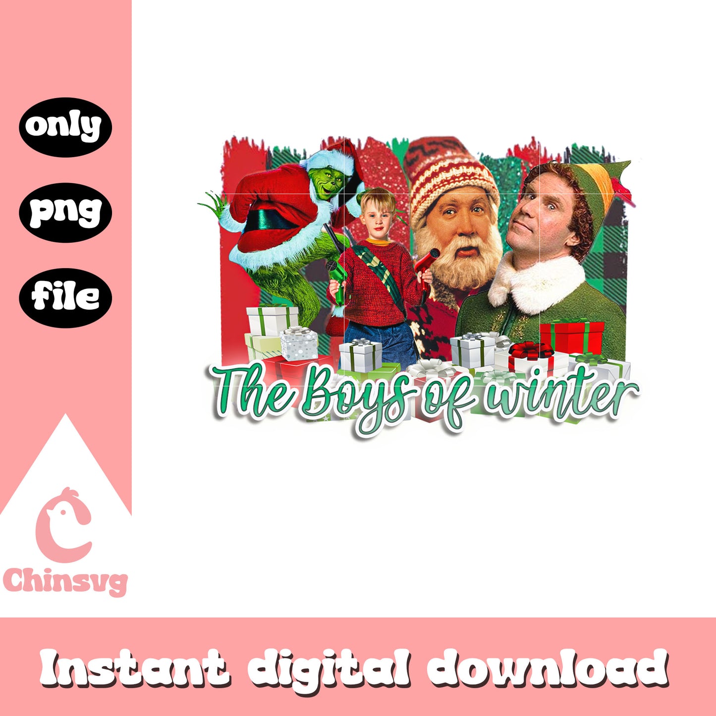 The boys of winter grinch movie png, images of grinch png