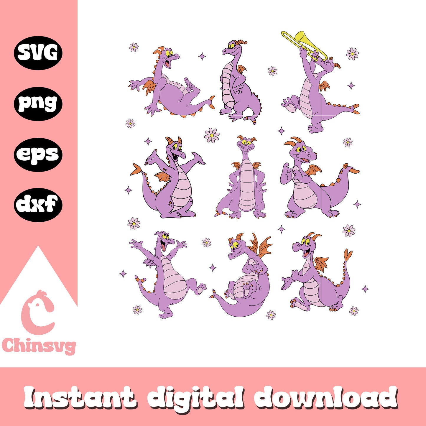 The figment design svg, disney figment the dragon, disney svg