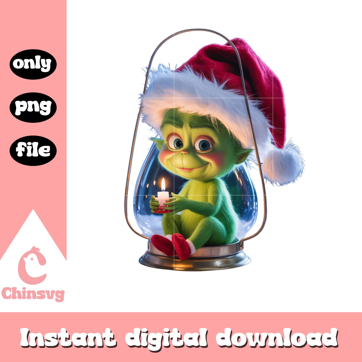 The grinch lantern cozy christmas design png, grinch pics png