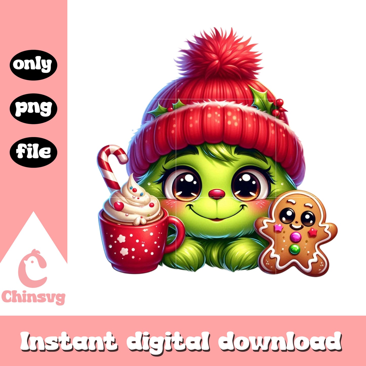 The grinch merry christmas png, grinch character png