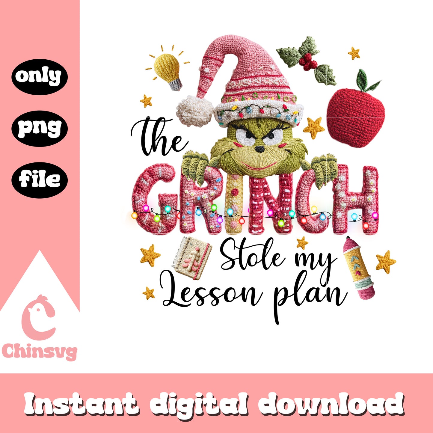 The grinch stole my lesson plan png, grinch character png