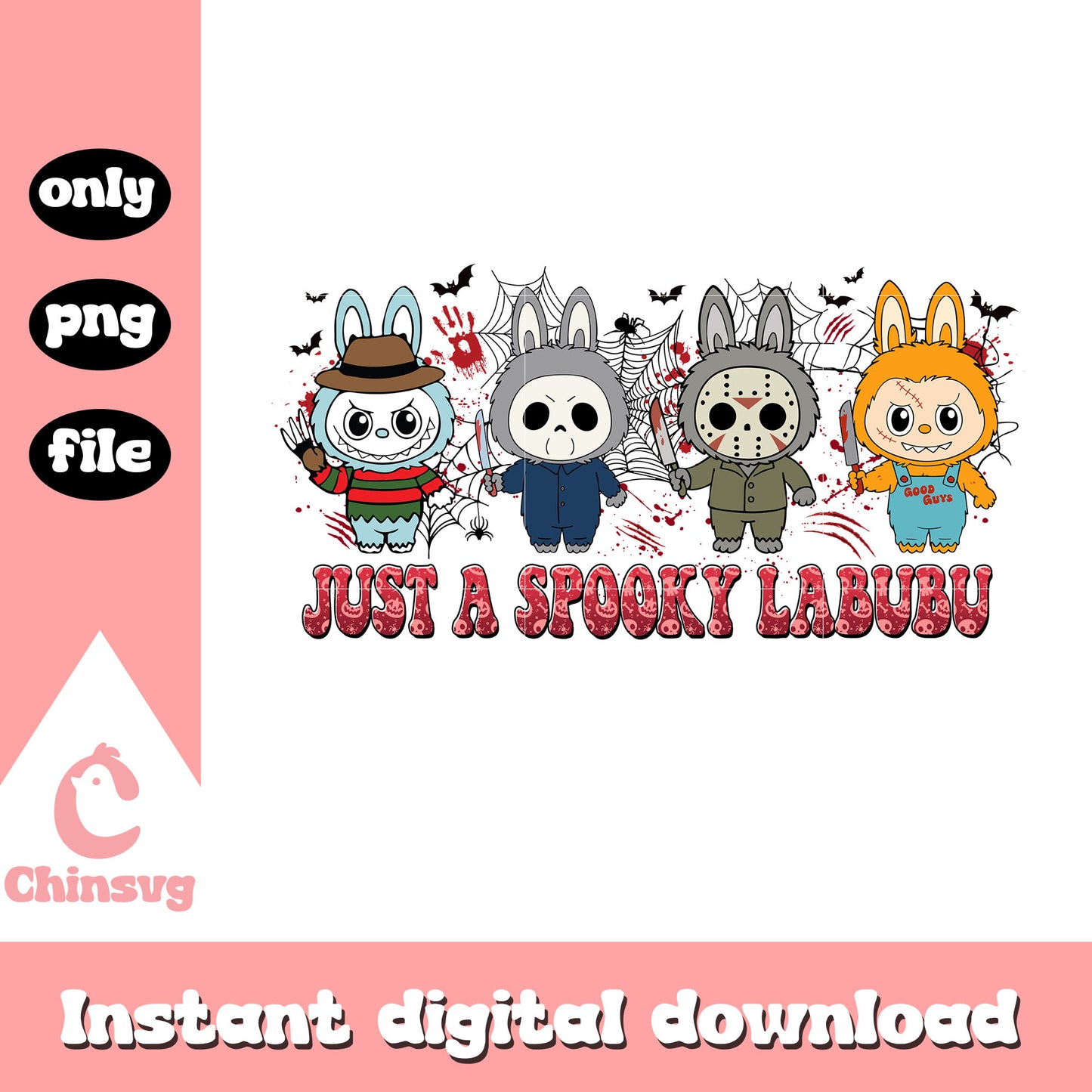 The horror killers just a spooky labubu png, labubu monsters png