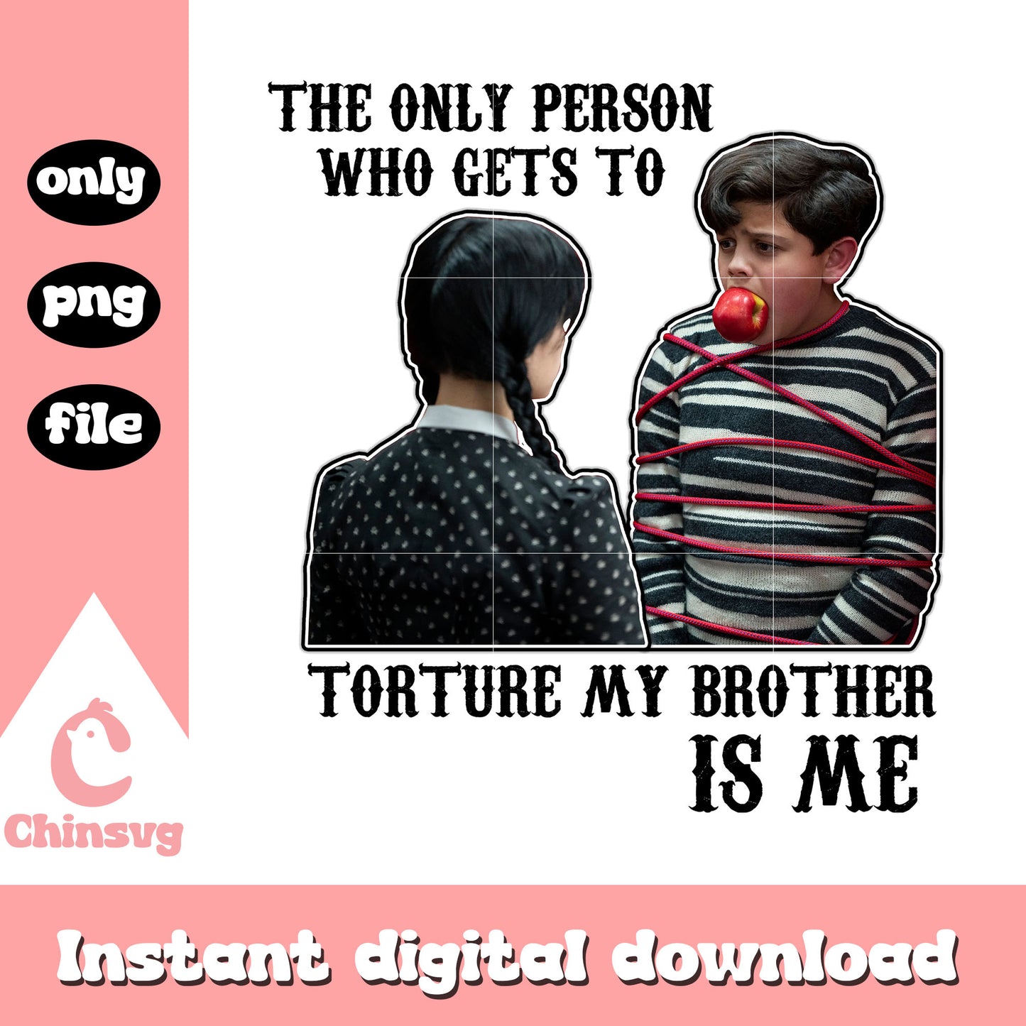 The only person who gets to tortune png, wednesday addams brother png