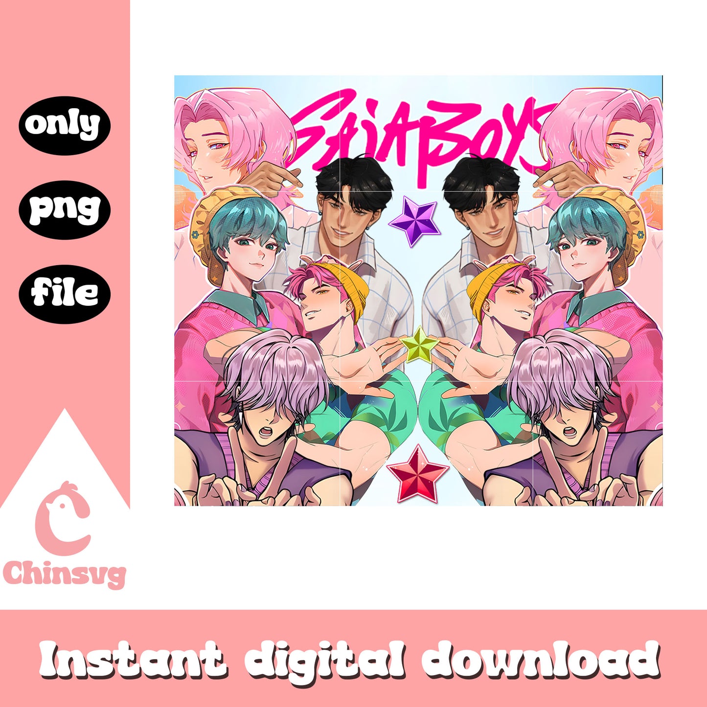 The saja boys retro poster design png, saja boys png