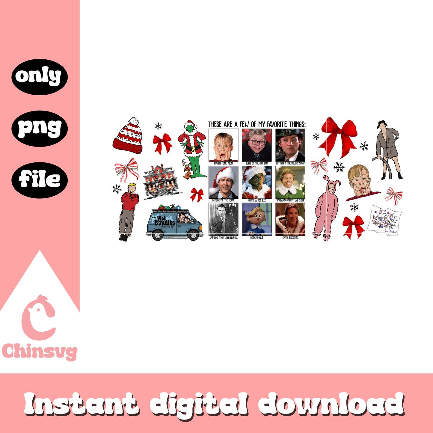 These are a few grinch quote design png, grinch cast png