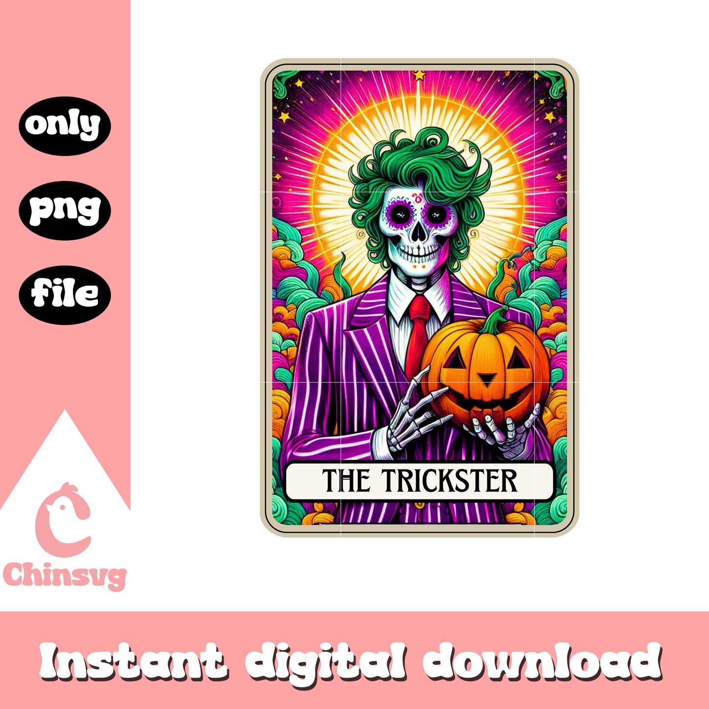 The trickster jocker png, halloween characters png