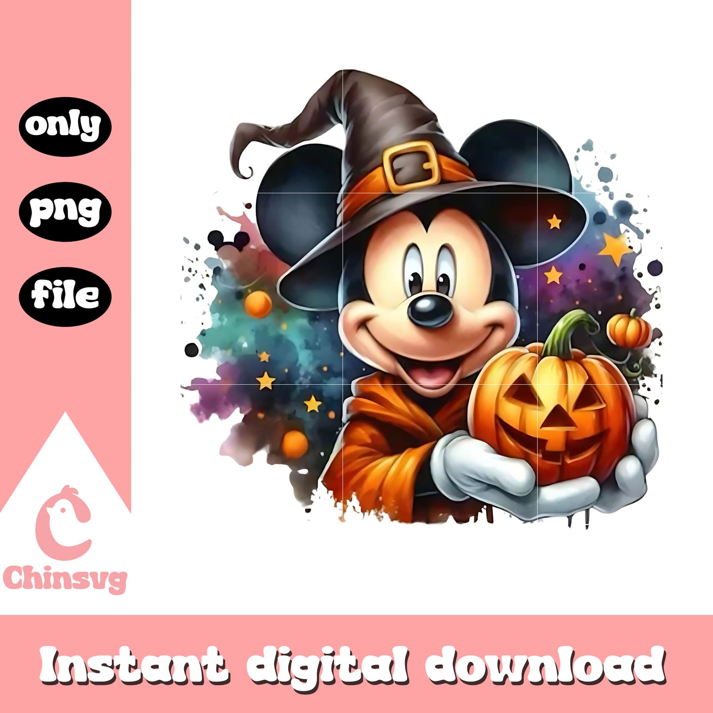 The witch mickey and pumpkin png, costumes png