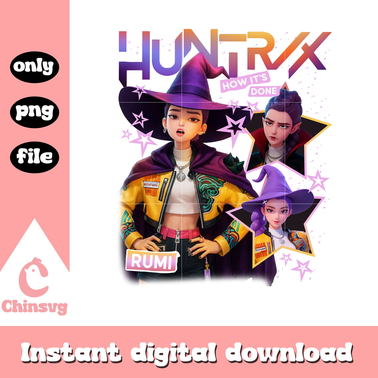 The witch rumi halloween costume png, halloween day png