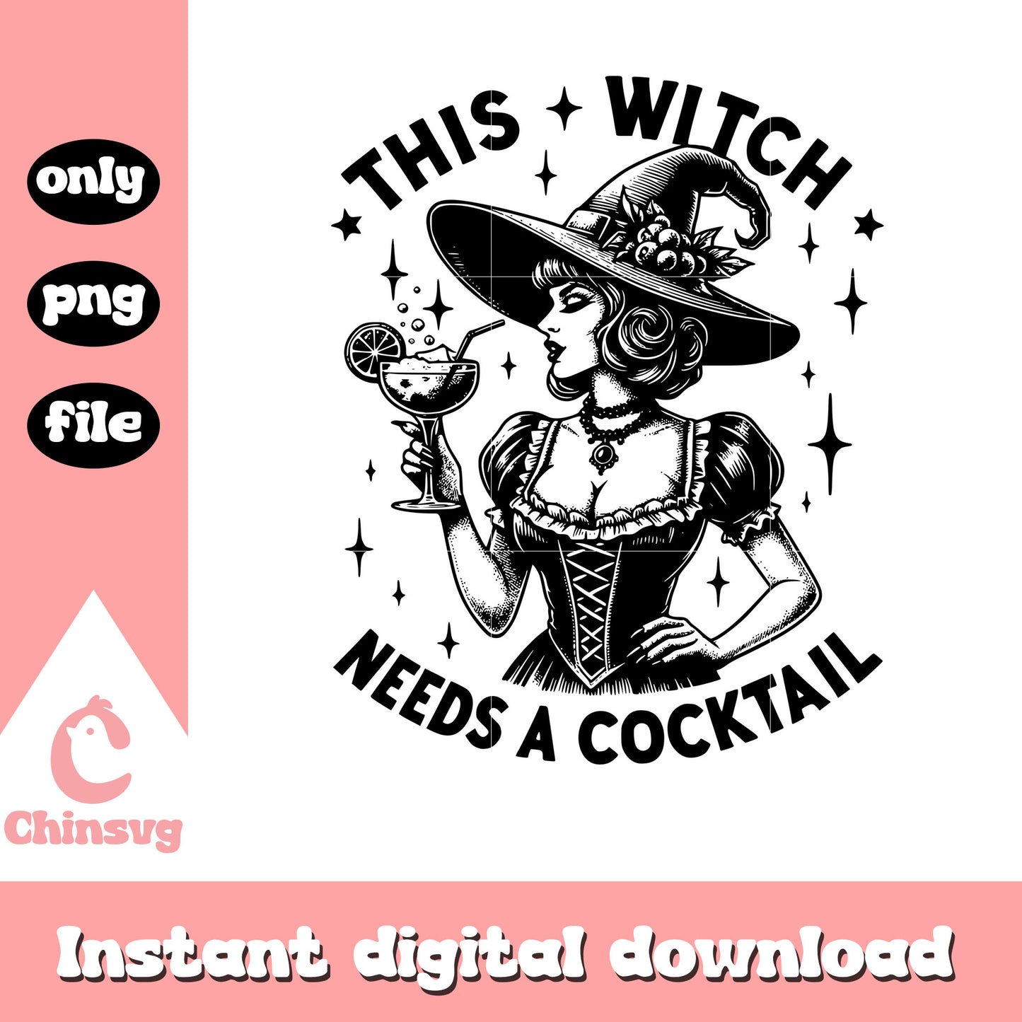 This witch needs a cocktail png, scary witch png