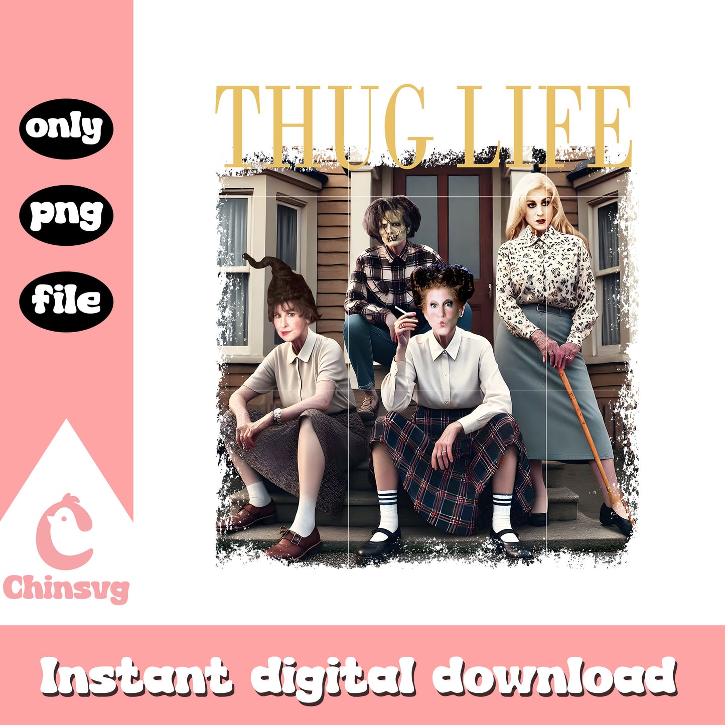 Thug life sanderson sisters clipart png, sanderson sisters png