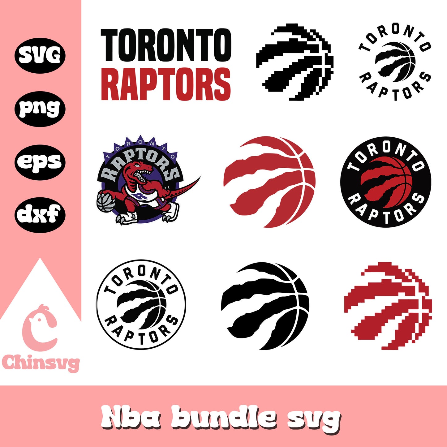 Toronto Raptors logo nba bundle svg, Toronto Raptors svg