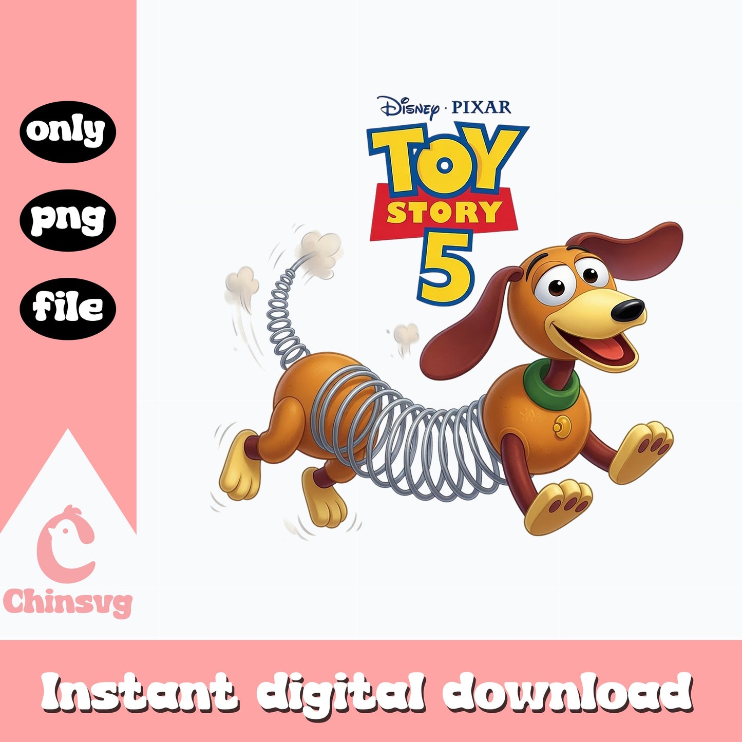 Toy Story 5 Slinky Dog PNG, Disney Pixar PNG, Clipart PNG