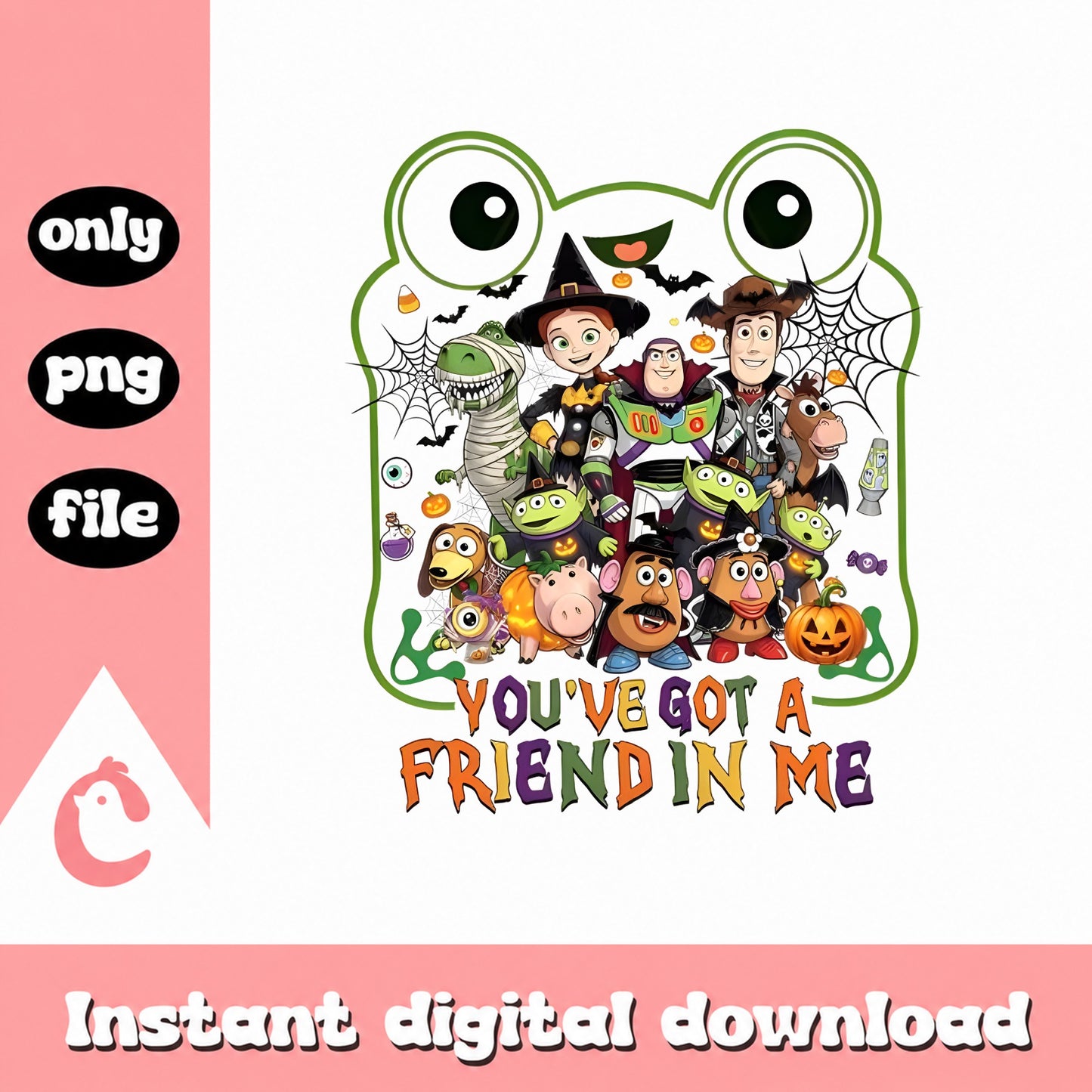 Toy Story Halloween PNG, You've Got A Friend In Me, Disney PNG
