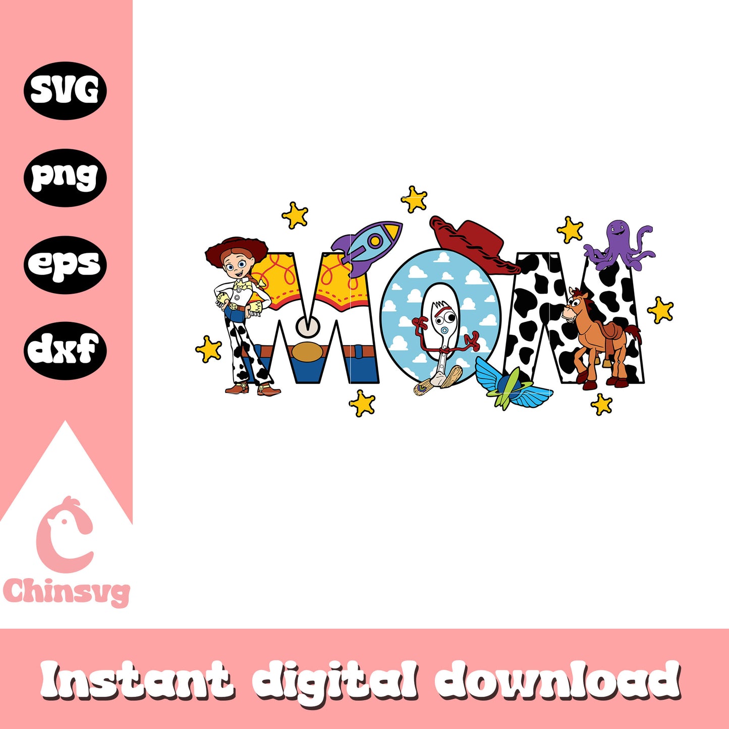 Toy story mom characters svg, toy story svg, disney svg
