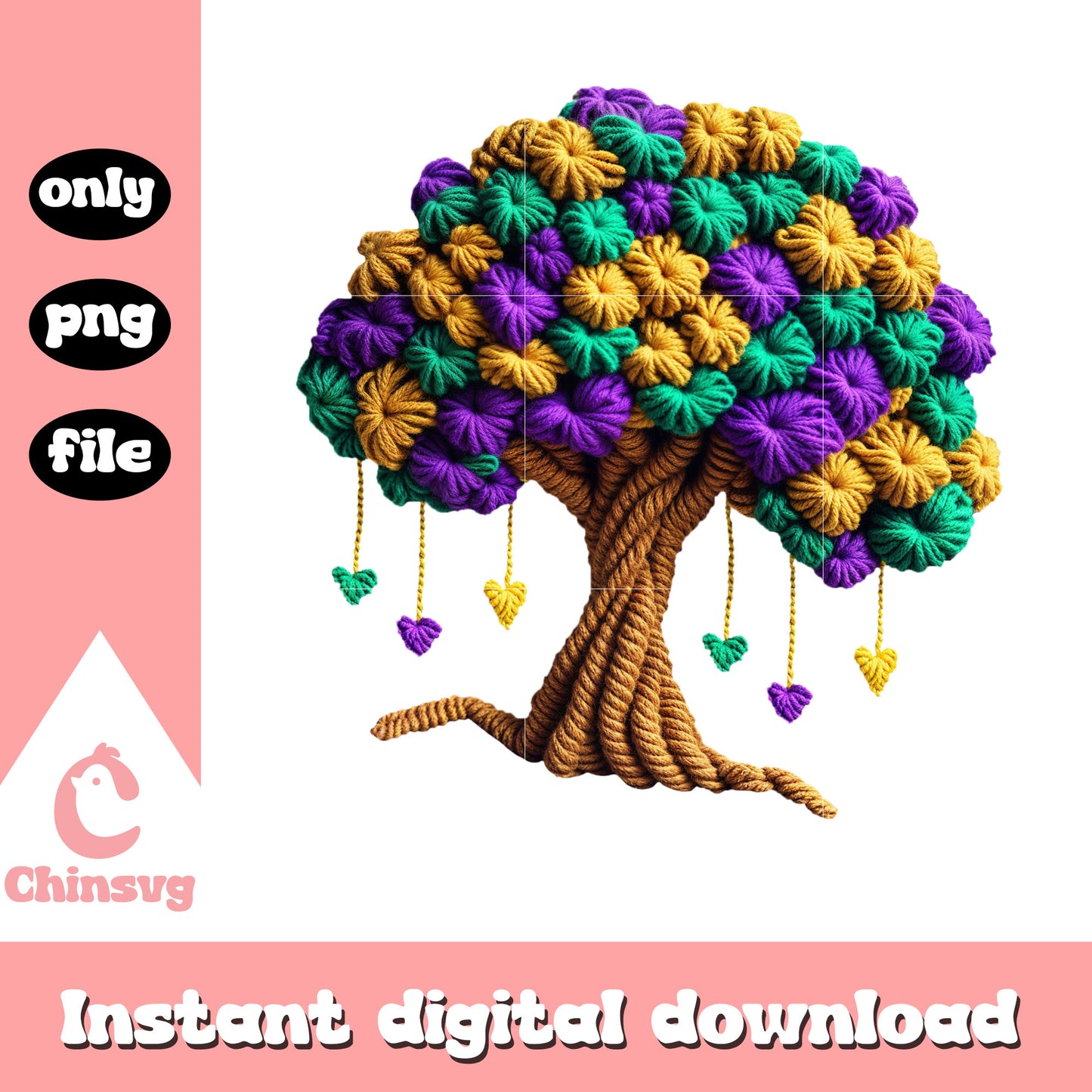 Tree design mardi gras png, parades in new orleans png