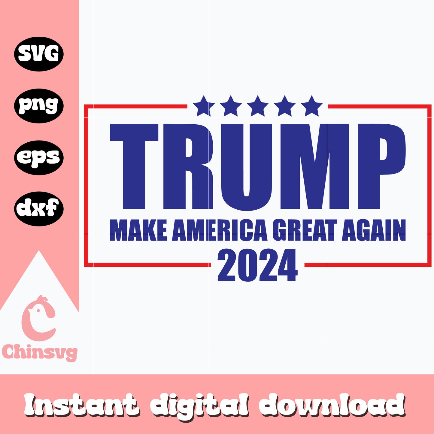 Trump make america great again svg, donald trump logo svg