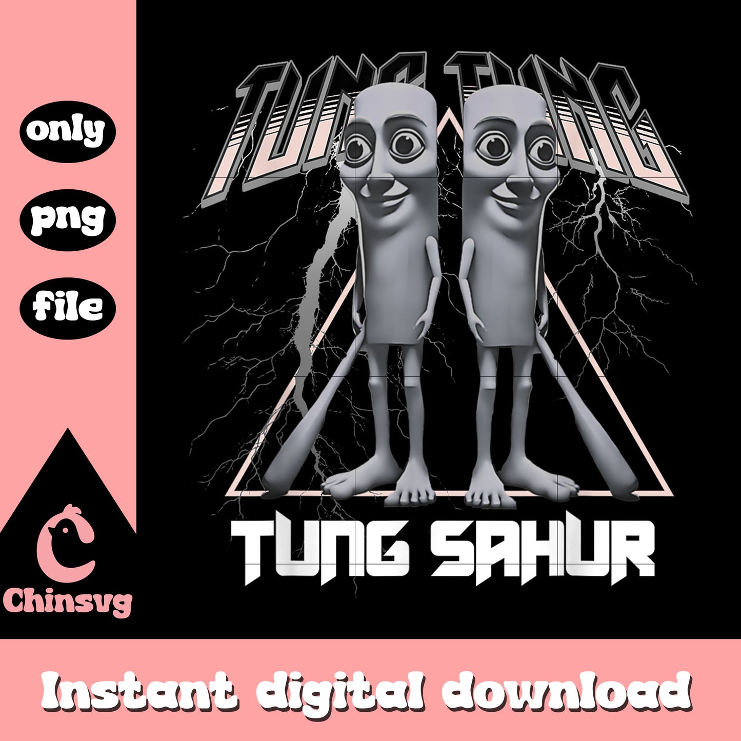 Tung tung tung sahur grey color png, meme trends png, funny meme png