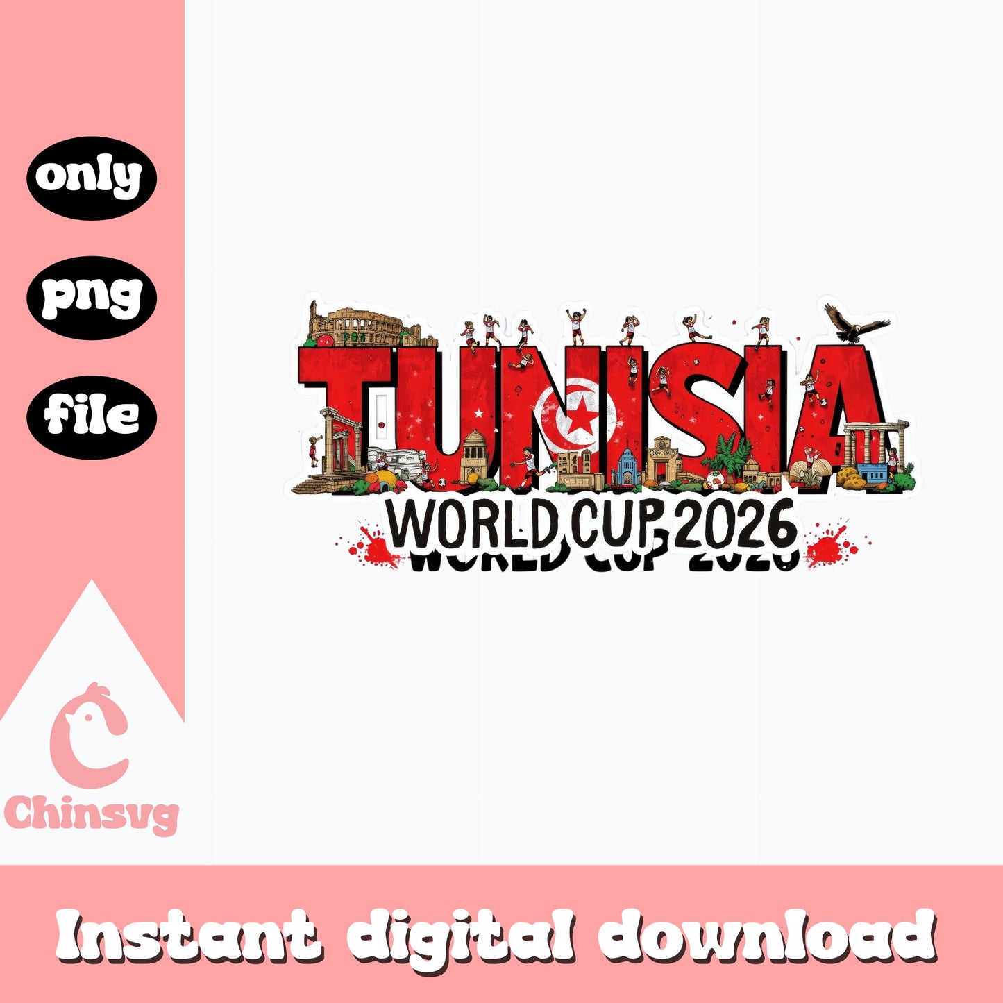 Tunisia World Cup 2026 PNG, Tunisia Soccer PNG, Football PNG