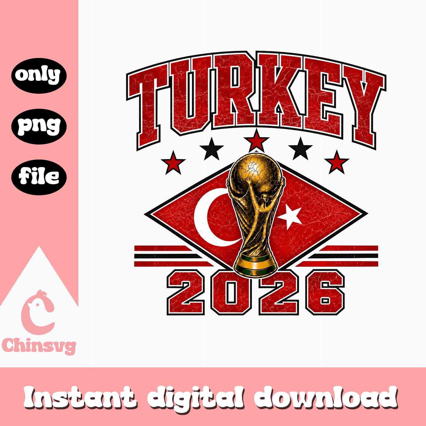 Turkey Football World Cup 2026 PNG, Turkey Soccer PNG, FIFA PNG