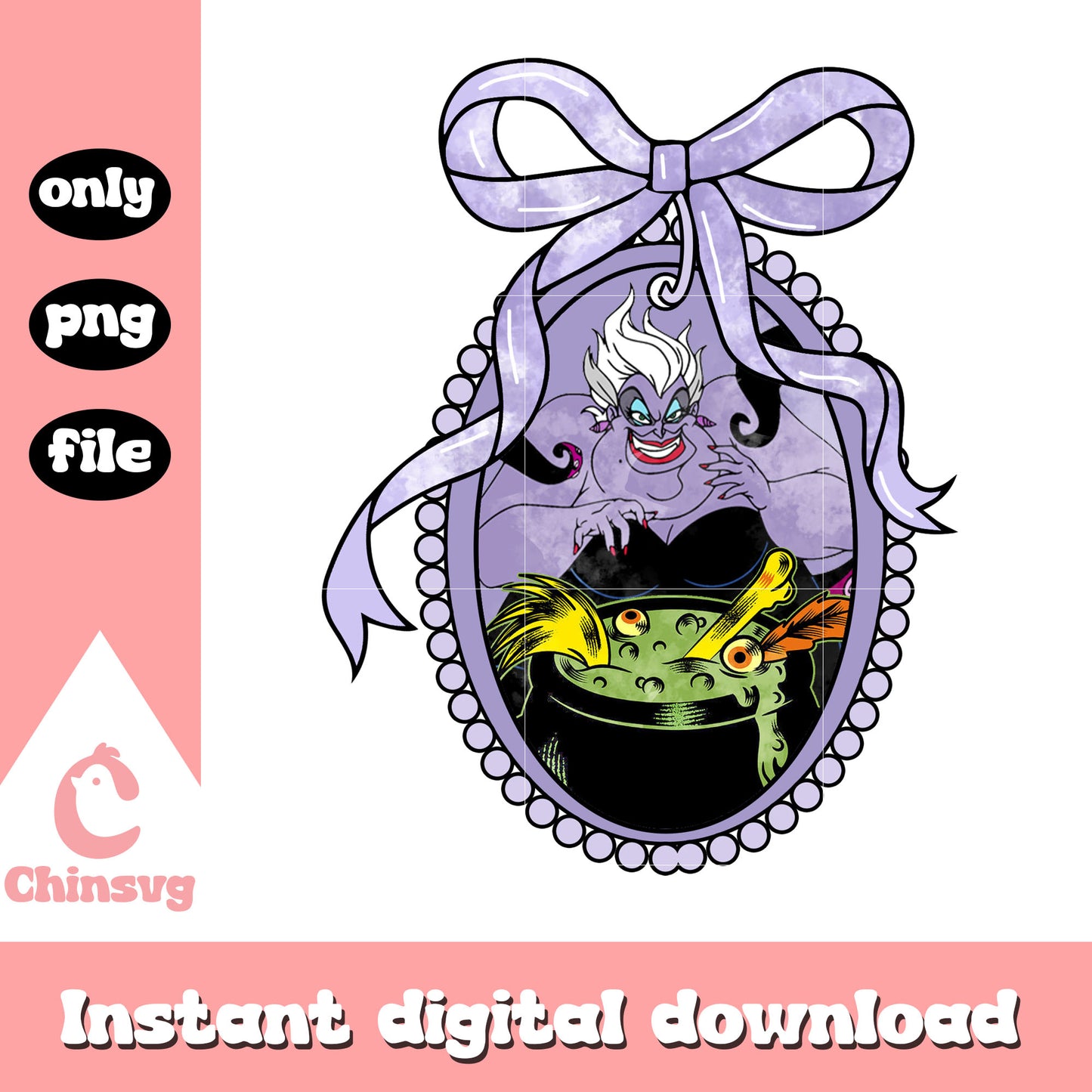 Ursula horror character png, the evil disney characters png, disney cartoon png