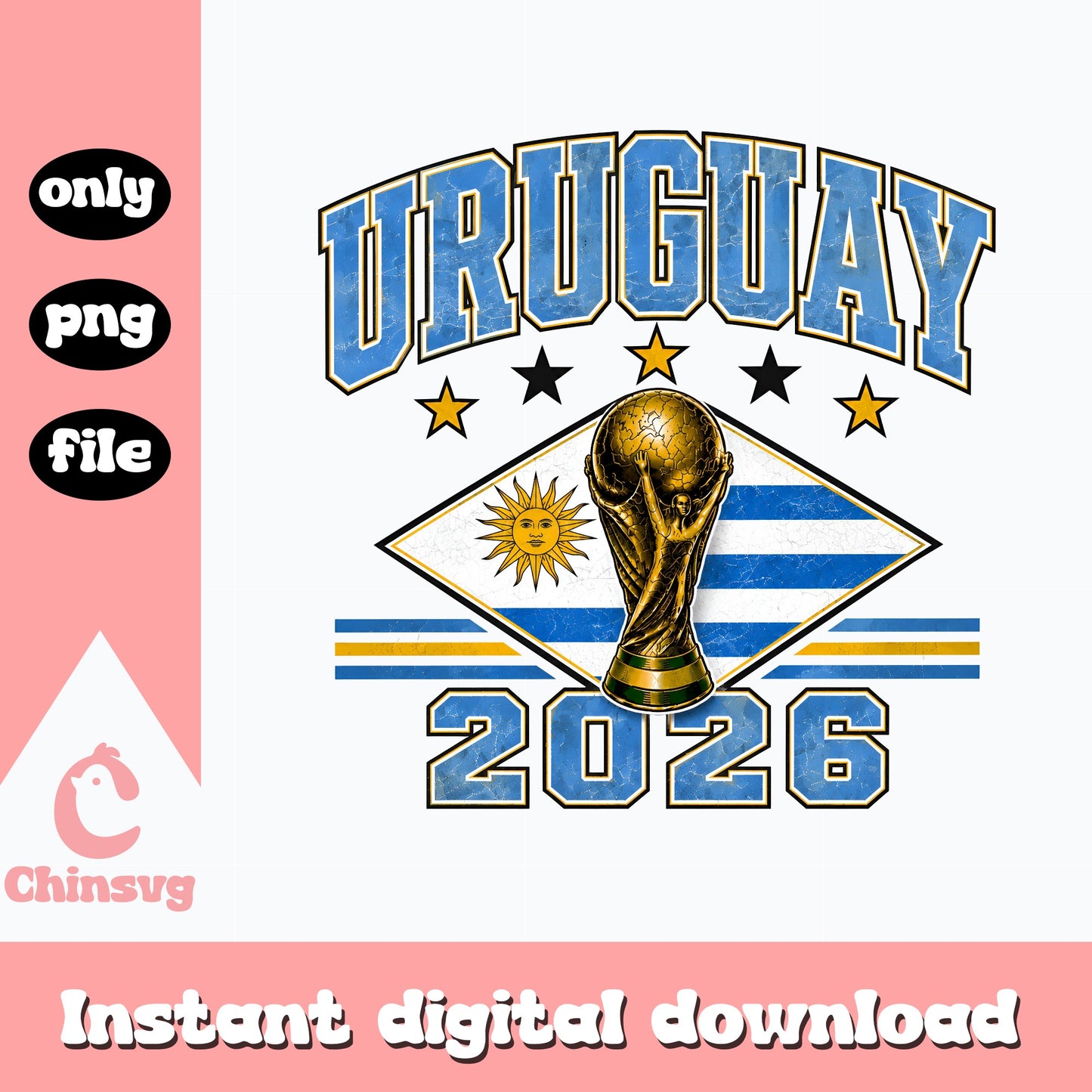 Uruguay 2026 World Cup PNG, Soccer Football Trophy, Uruguay Flag PNG
