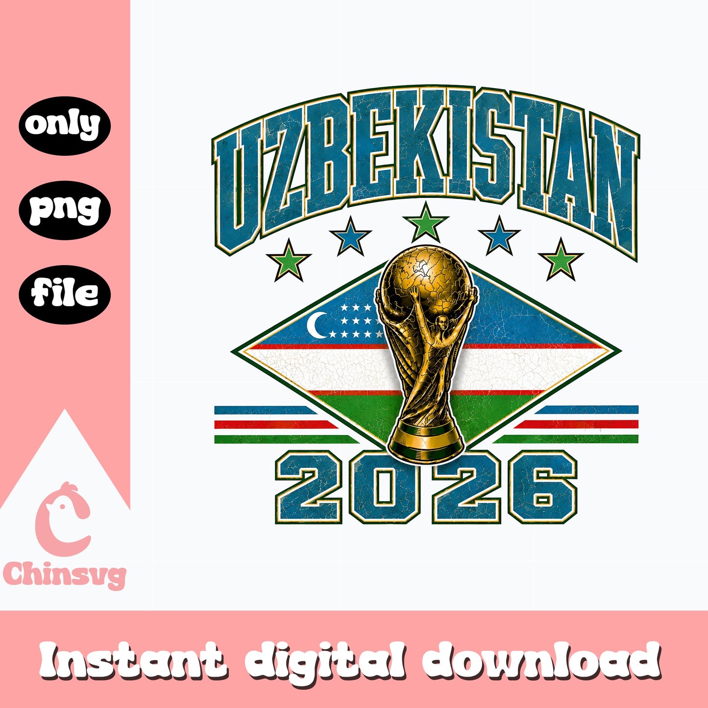 Uzbekistan 2026 World Cup PNG, Soccer Football Fan Shirt, PNG