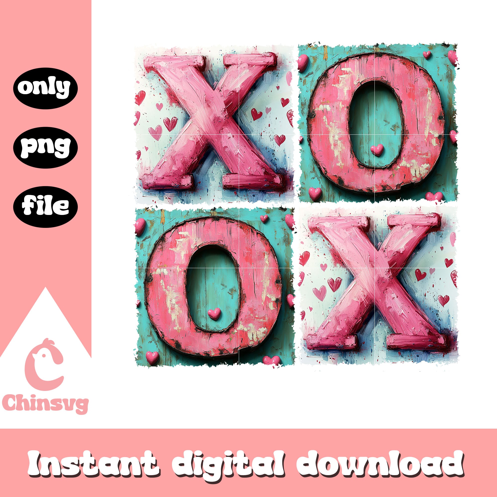 Valentine xoxo design hearts png, valentine's day xoxo png – Chinsvg