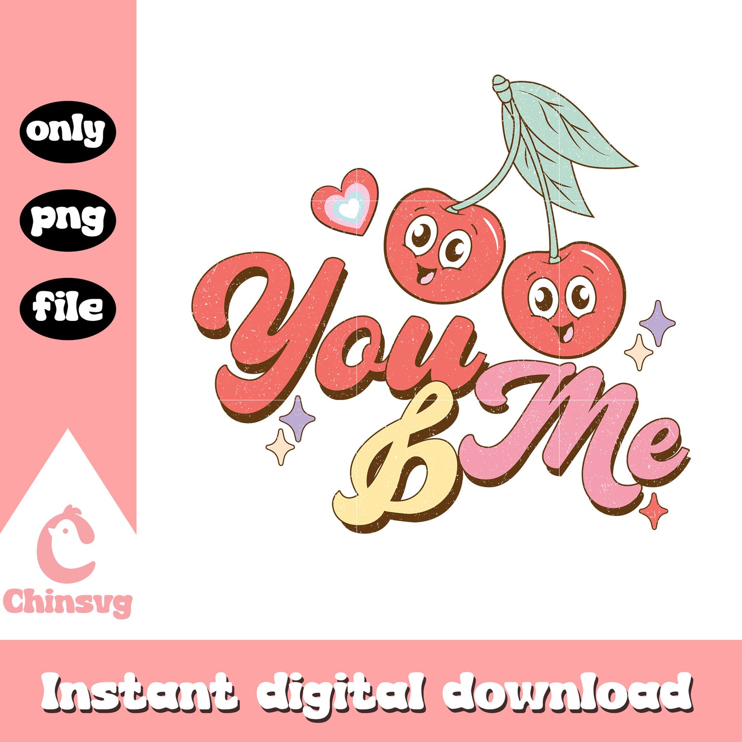 Valentine you and me cherry png, you and me png, valentine png