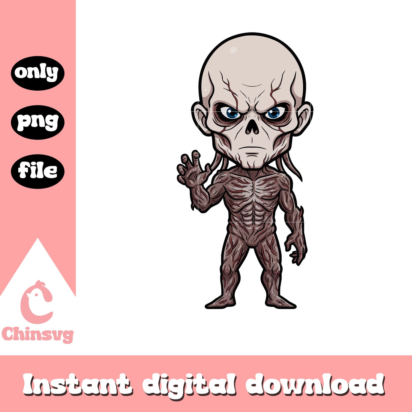Vecna monster chibi png, stranger things vecna png, netflix movie png