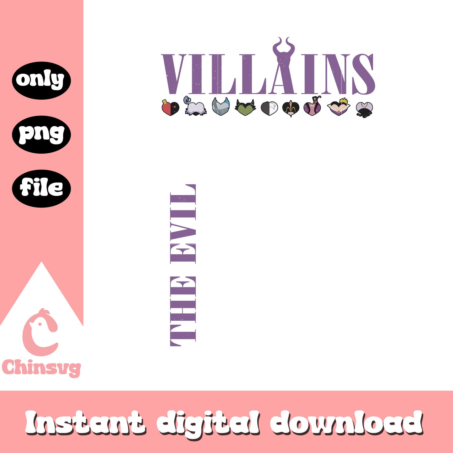 Villains the evil tour disney art png, disney princess characters png