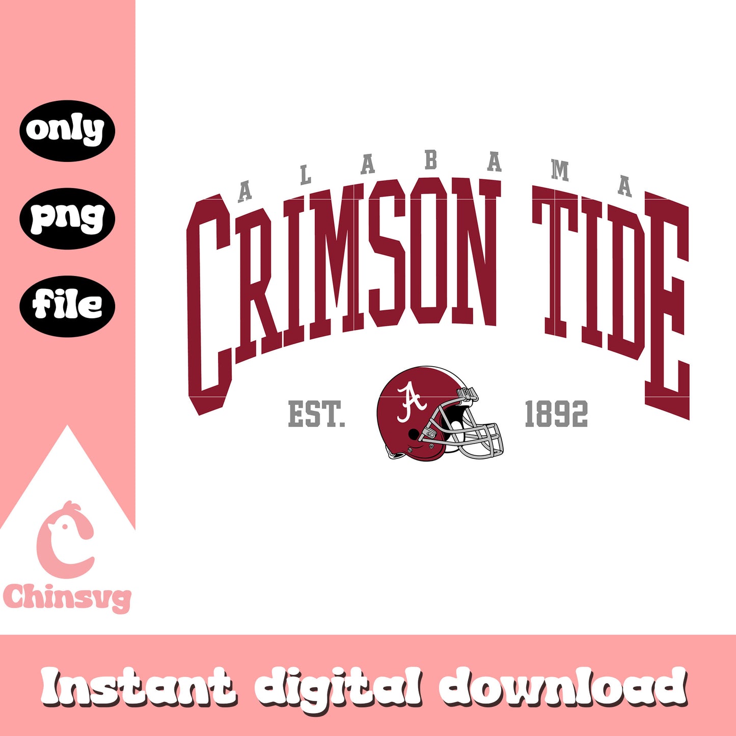 Vintage Alabama Crimson Tide football svg, nfl team logo svg