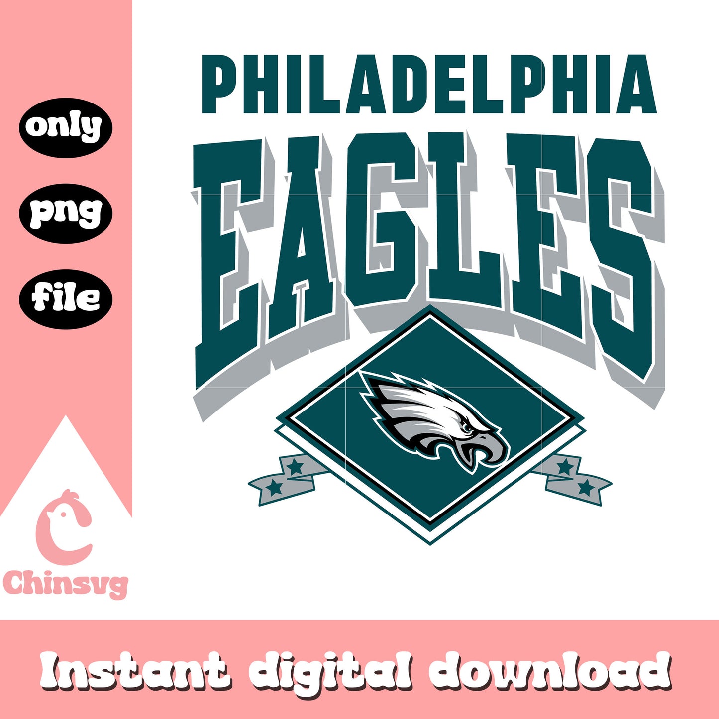 Vintage Philadelphia Eagles svg, nfl logo team svg