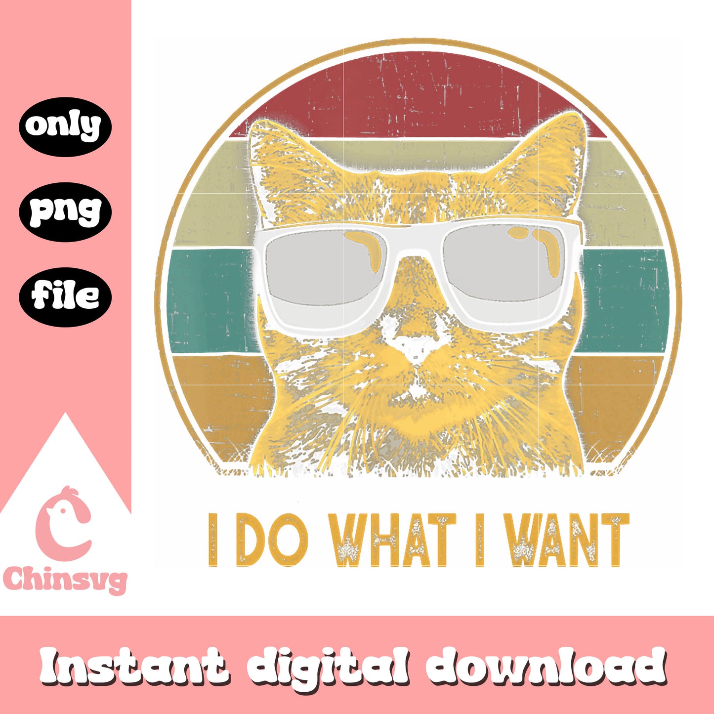 Vintage cat I do what I want png, cute cat pictures png, quotes png