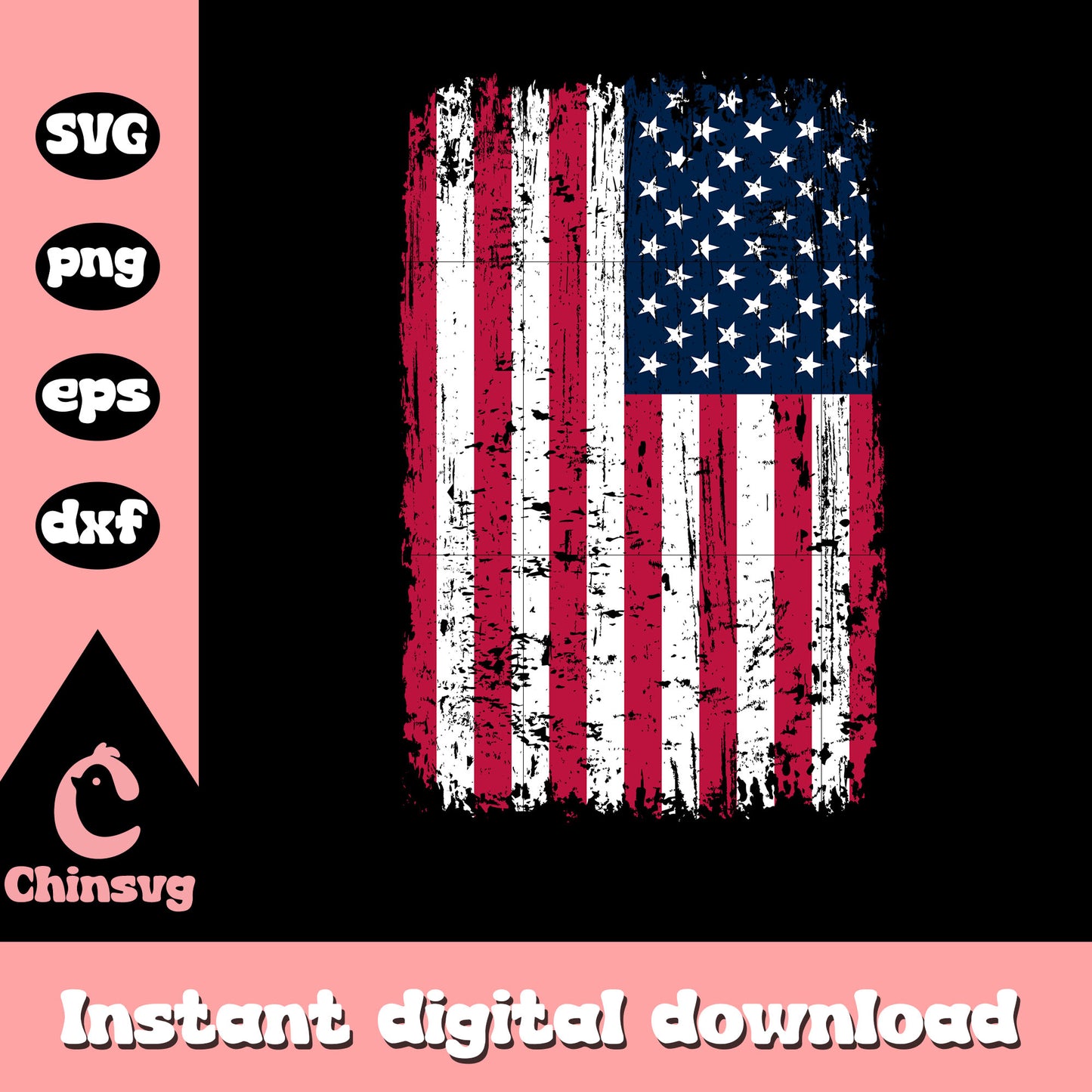 Vintage flag america design svg, america flag svg, trending svg