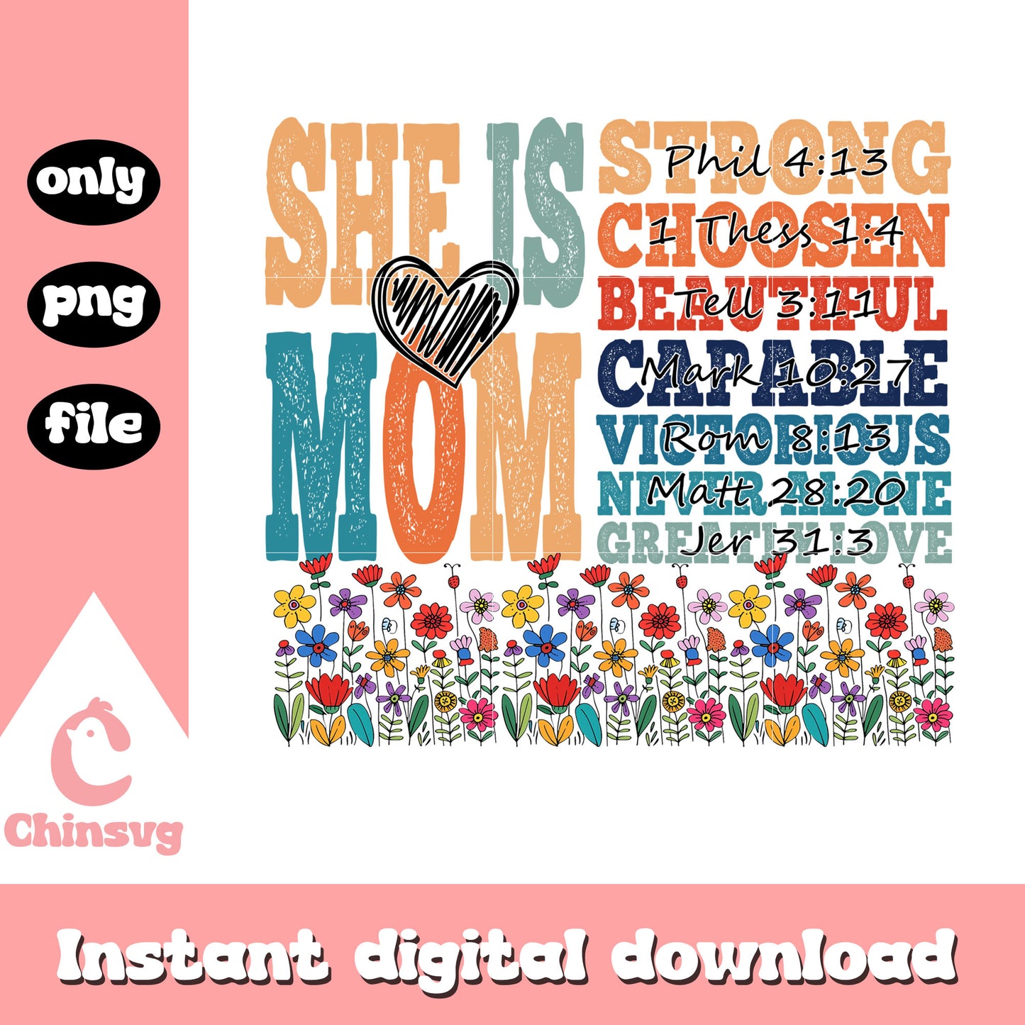 Vintage flowers she is mom png, mother quotes png, flowers png