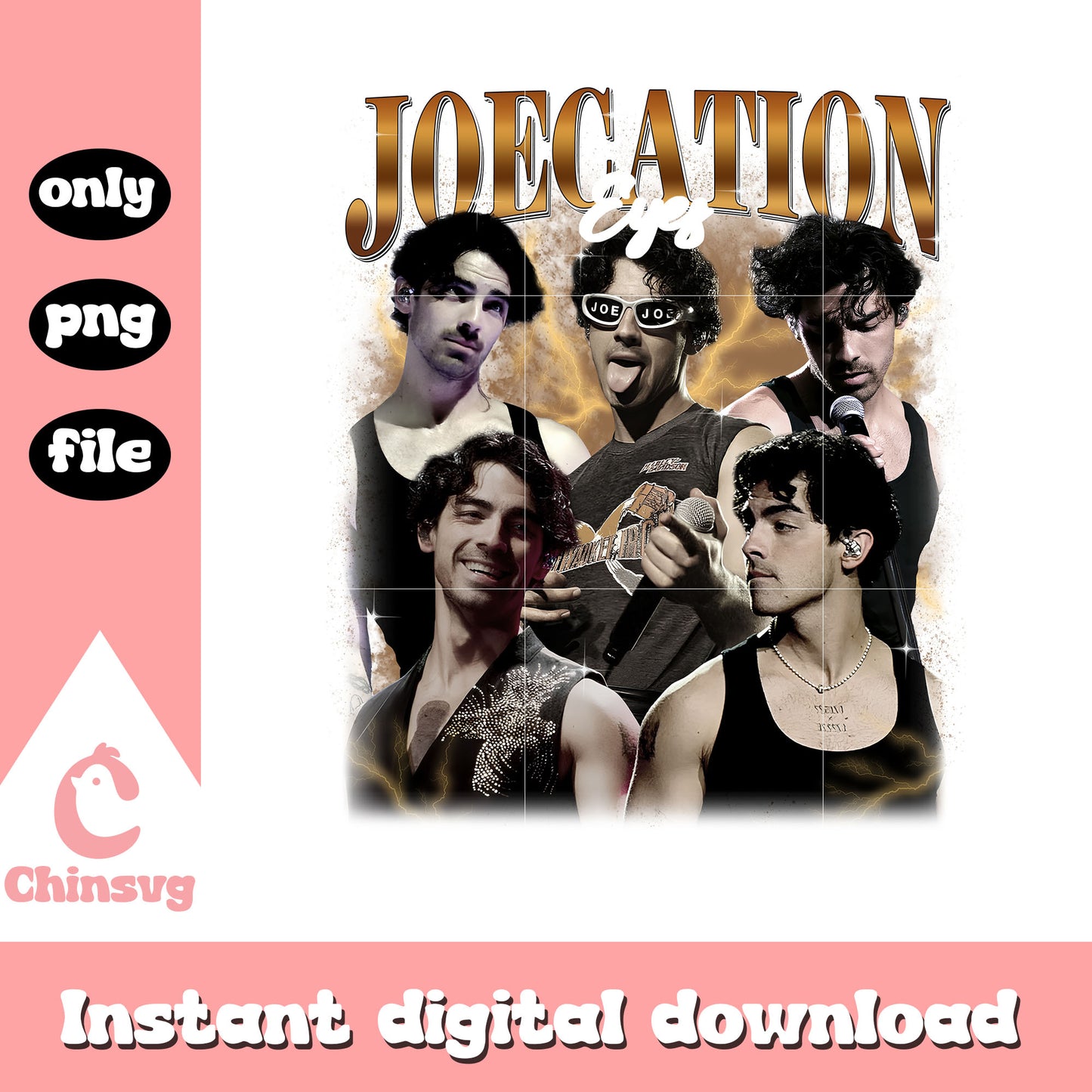 Vintage jonas brothers joecation design png, the jonas brothers png