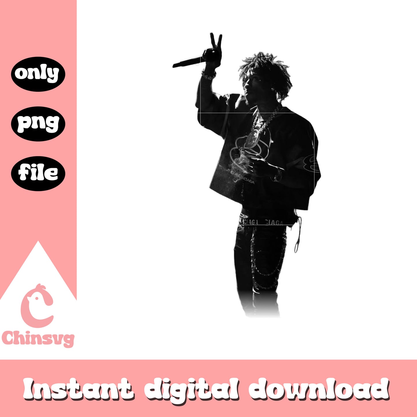 Vintage younboy nba rapper design png, nba youngboy 2025 png