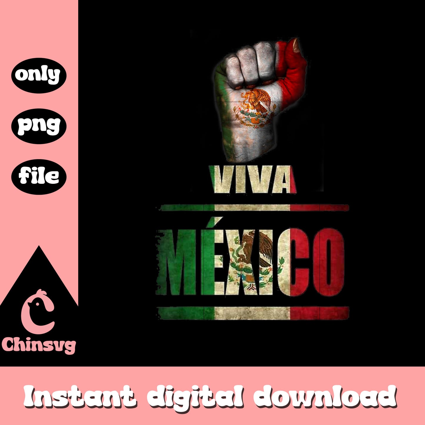 Viva Mexico raise hands design png, independence mexico png