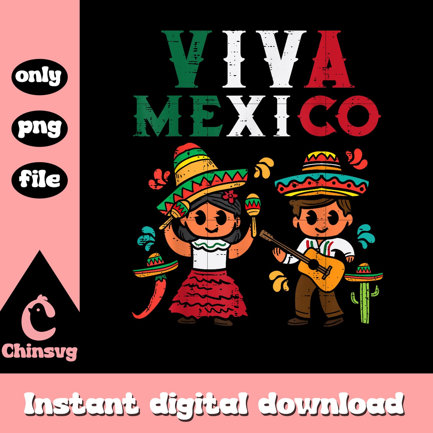 Viva mexico boy girl design png, mexico independence day 2025 png