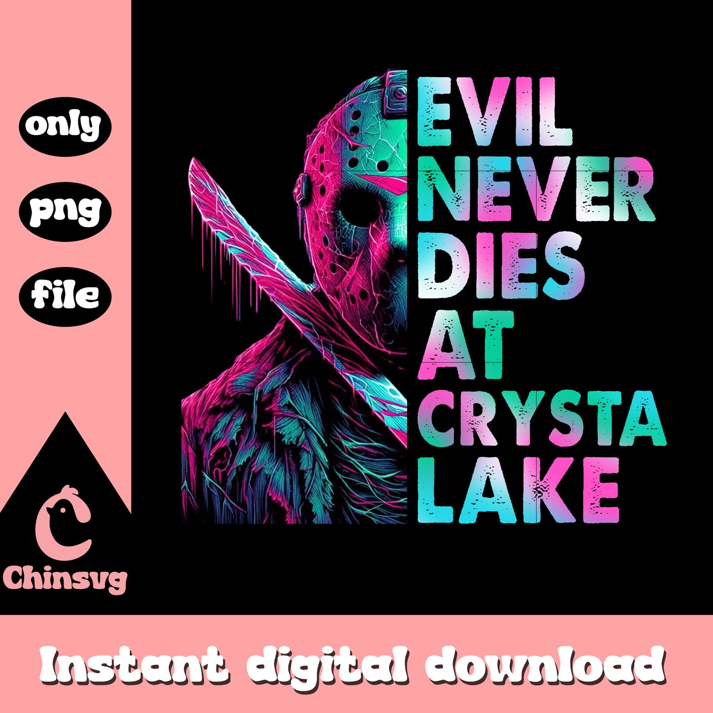Voorhees evil never dies at crysta lake pop art png, voorhees art png