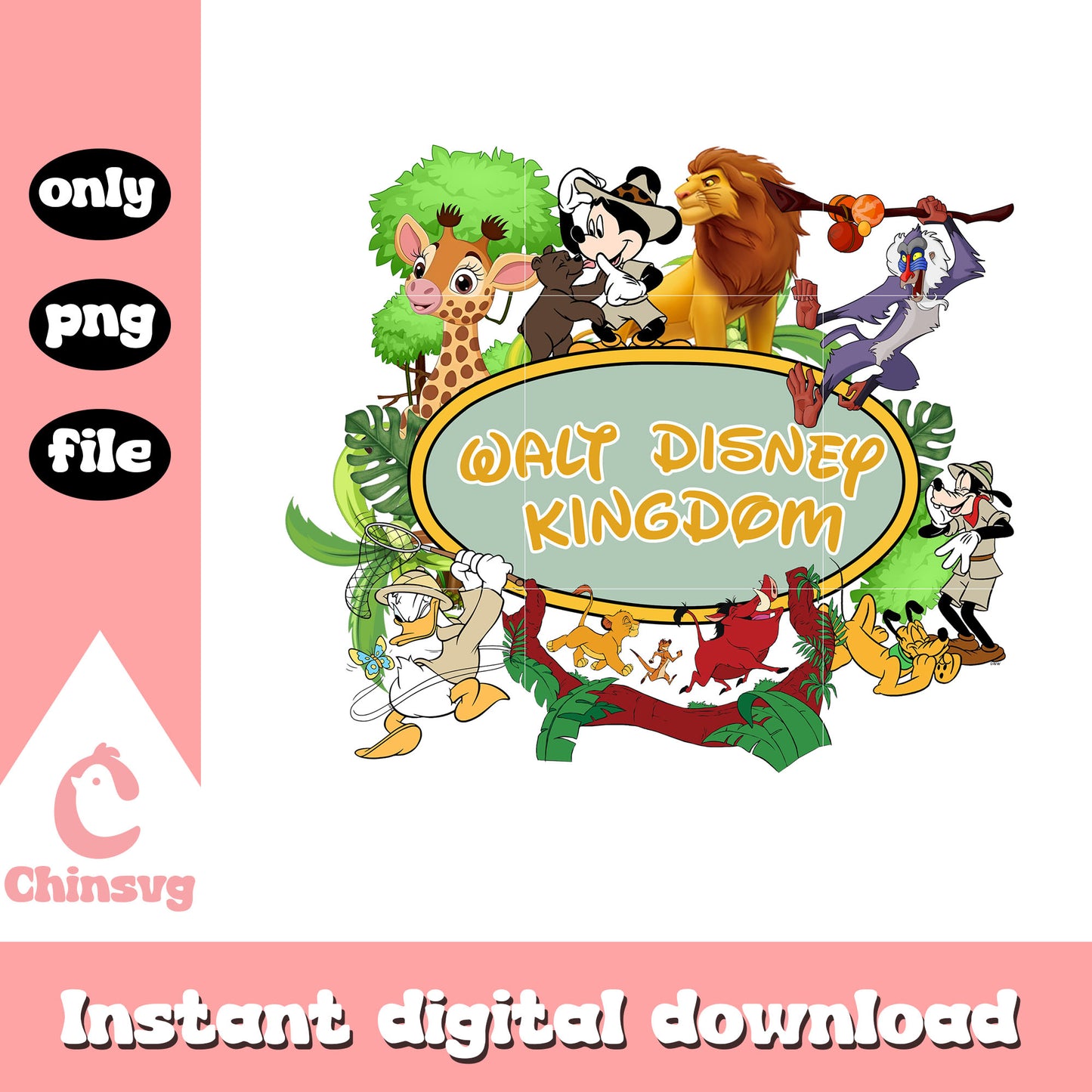 Walt disney kingdom png, animal kingdom png, disney png